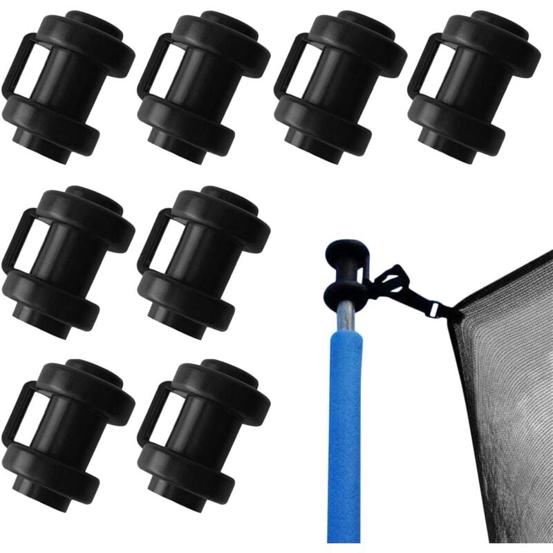 8er-Pack Trampolin-Zaunpfostenkappen, 1-Zoll-Trampolin-Schutzkappen, Trampolin-Teile und Zubehör