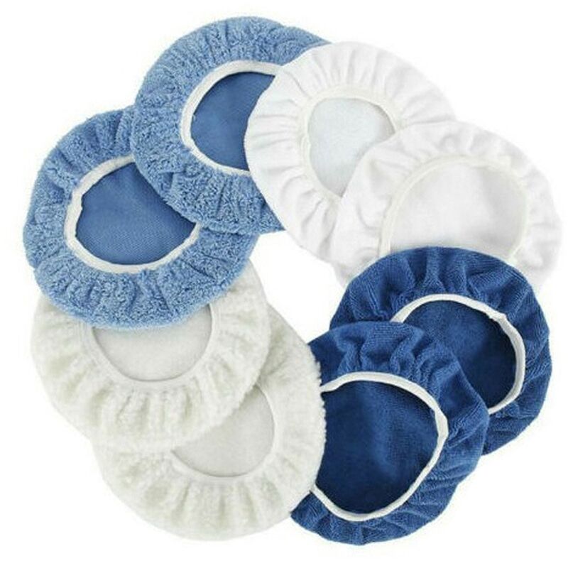 8PCS 9-10 Zoll Polieren Waxers Bonnet Set Polierer Pad Abdeckung Polieren Werkzeug