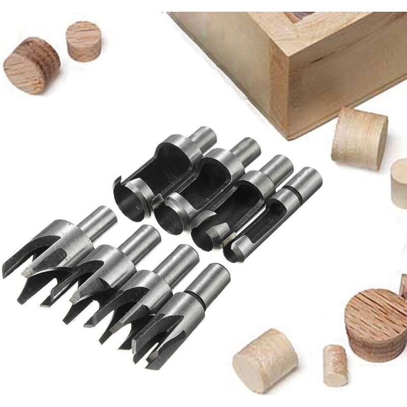 Memkey - 8PCS hss Holz Plug Cutter Holz Schneiden Werkzeug Plug Bohrer Bits Holz Plug Cutter Bohrer Bits 6mm/10mm/13mm/16mm