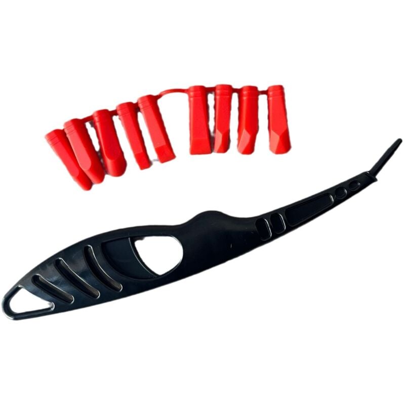 Csparkv - 9-in-1-Dichtungswerkzeug, Kleberschaber-Werkzeug, Dichtungsschaber-Werkzeuge, Fugen-Finishing-Werkzeug, Glaskleberschaber,