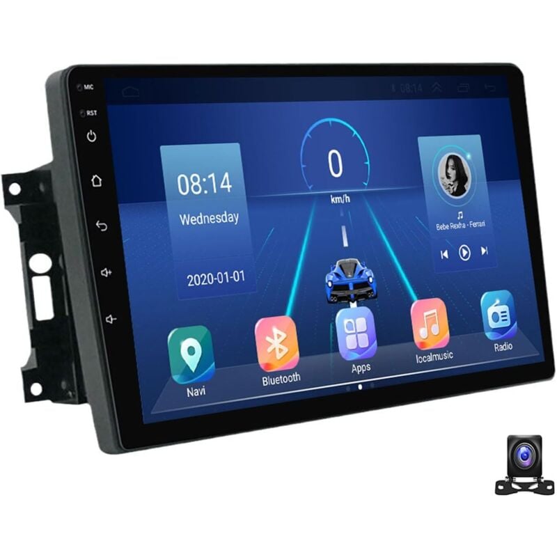 9-Zoll-Touchscreen-Autoradio mit GPS-Navigation, kompatibel mit Jeep Wrangler 2007–2018, Android-Autoradio unterstützt Carplay, Android Auto,