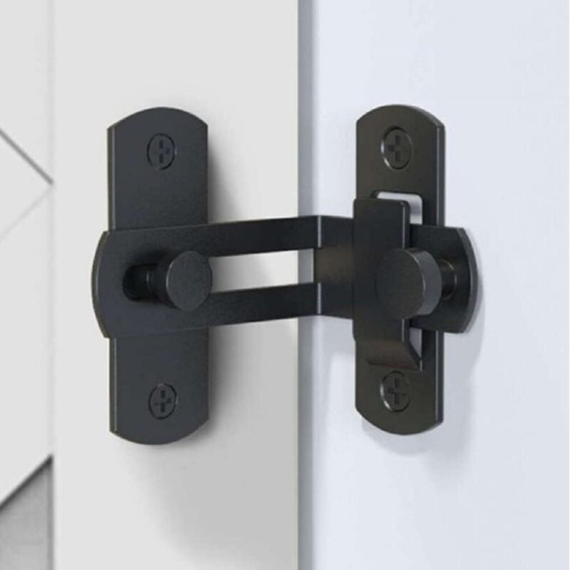 ZVD - 90 Degree Flip Door Latch Bolt Barn Door Right Angle Lock Curved Door Buckle
