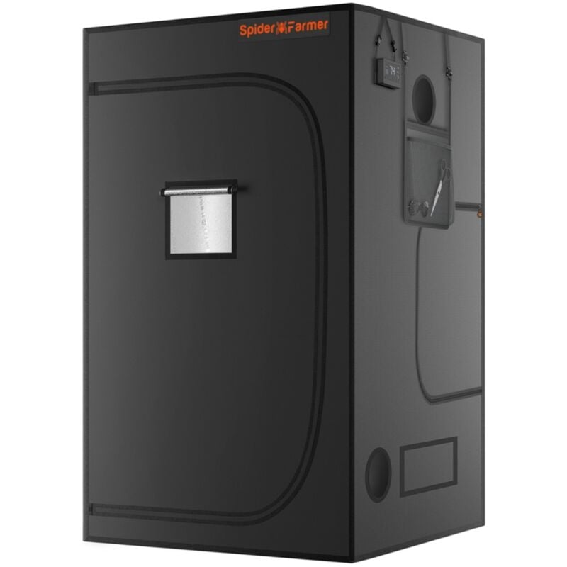 Spider Farmer - 90x90x180cm Growzelt 1680D High Reflective Box Indoor-Zuchtzelt Indoor Grow Tent