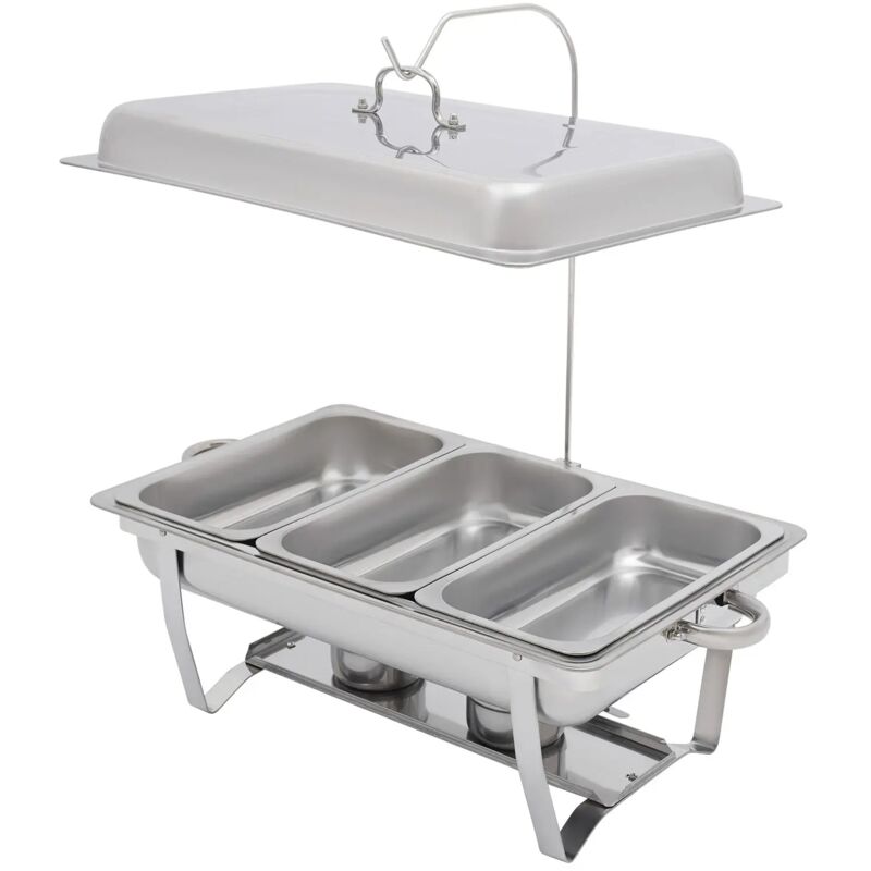 9L Edelstahl Speisewärmer Chafing Dish Wärmebehälter Buffet Catering Party Set