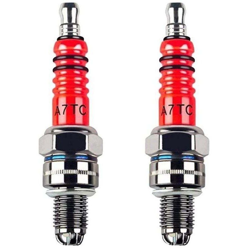 A7tc Racing Elektroden-Zündkerzen für ATV, Roller, Buggy, Karts, 2 Stück