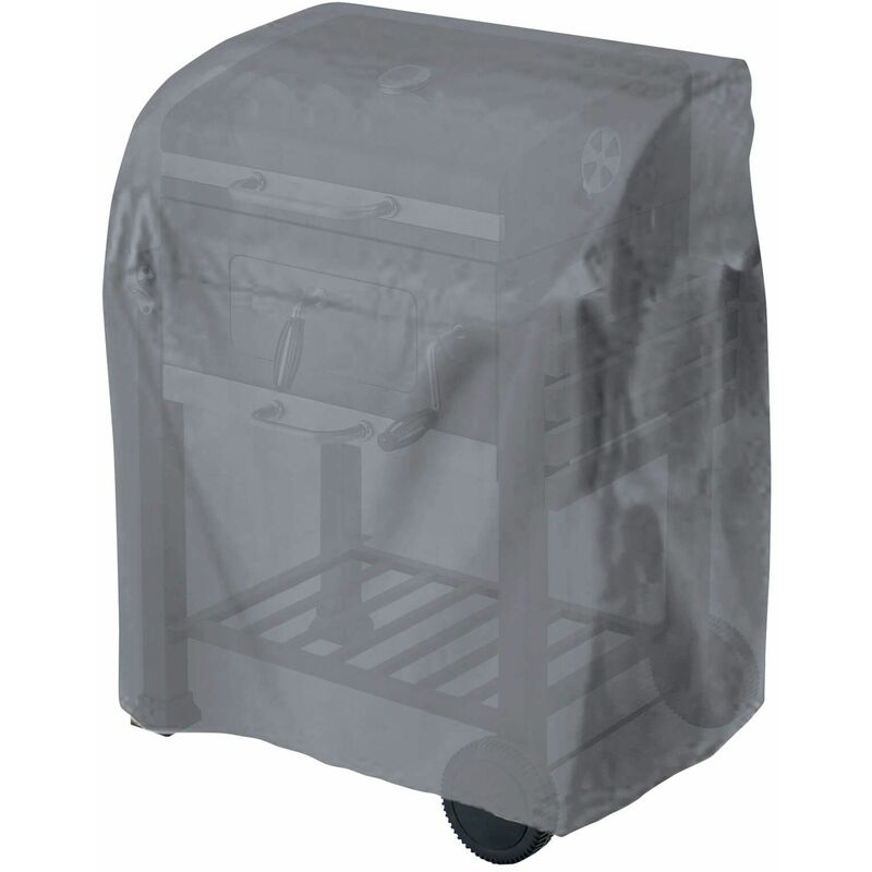 Abdeckhaube Schutzhülle Abdeckung für Grillwagen Holzkohlengrill anthrazit - Tepro