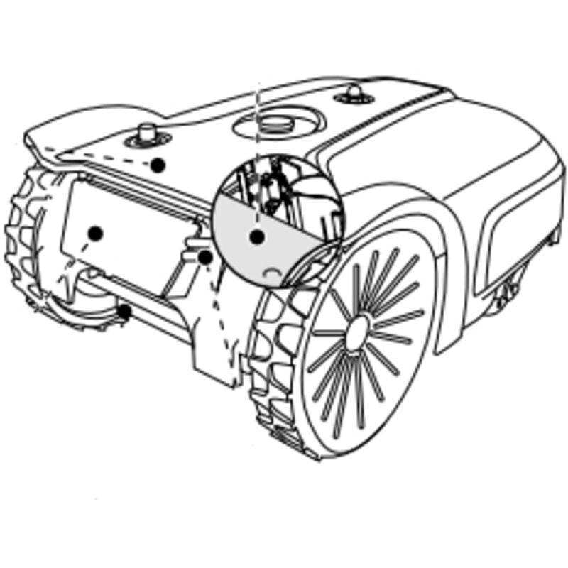 Abdeckkappe für Rasenmähroboter AMBROGIO L350i GENERISCHES FOTO