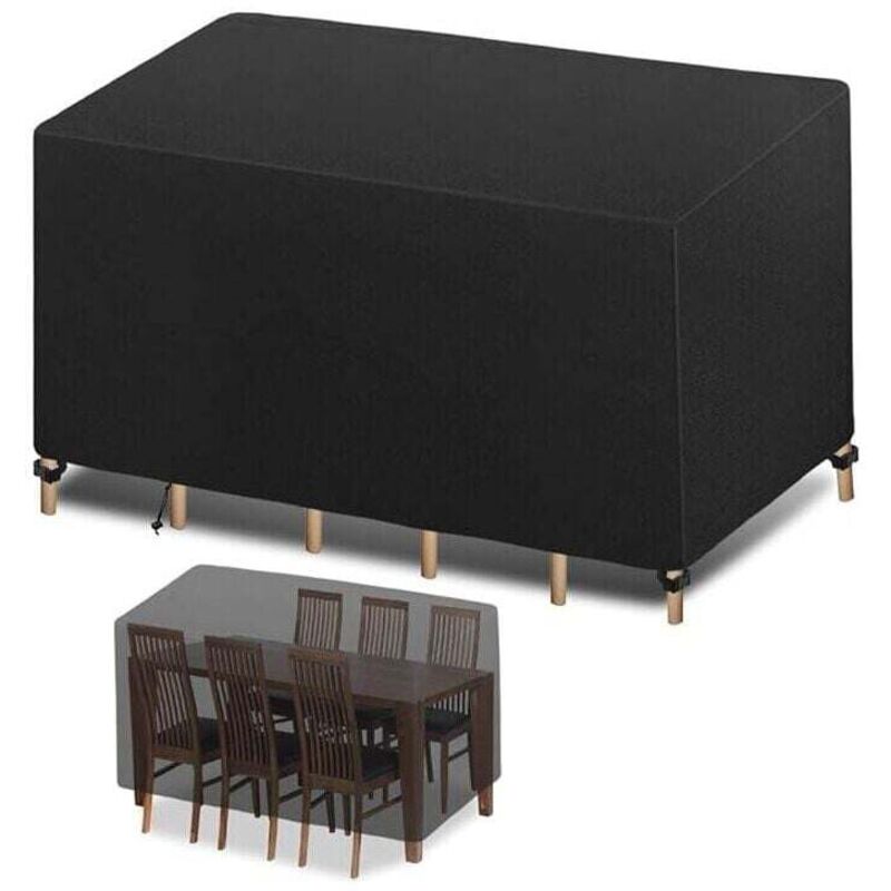 Abdeckung für Gartenmöbel, 200 x 100 x 75 cm, Abdeckung für Gartentische, für Gartenmöbel, wasserdicht, winddicht, UV-beständig, kältebeständig,
