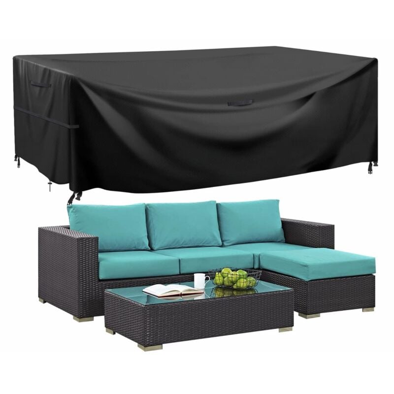 Abdeckung für Gartenmöbel im Freien, 210D Oxford wasserdichtes Gewebe, Abdeckplane für Gartenmöbel, Möbelschutzabdeckung für Gartenmöbel,