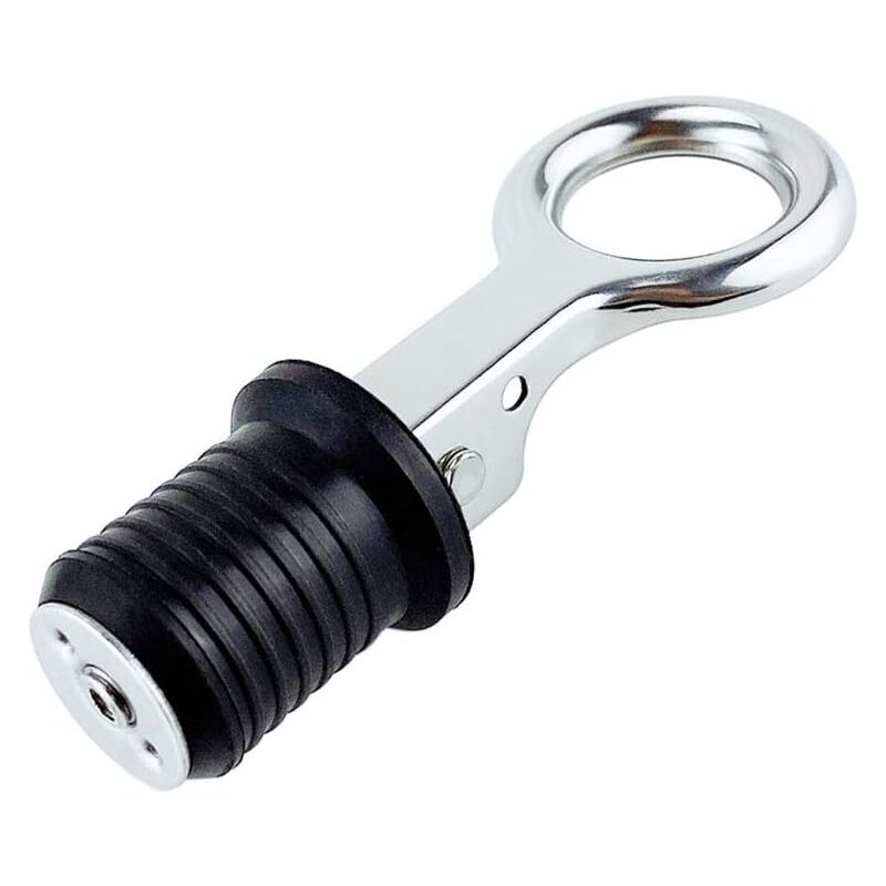 Ablassstopfen für Boote Dolaso verstellbarer Gummi-Ablassstopfen, Ablassstopfen aus Edelstahl 304 für 25 mm Abflussloch