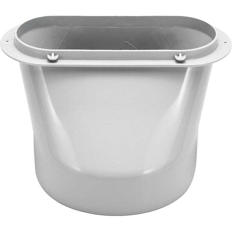 Abluftschlauchadapter für tragbare Klimaanlagenschläuche, Flachmundanschluss (15 cm)