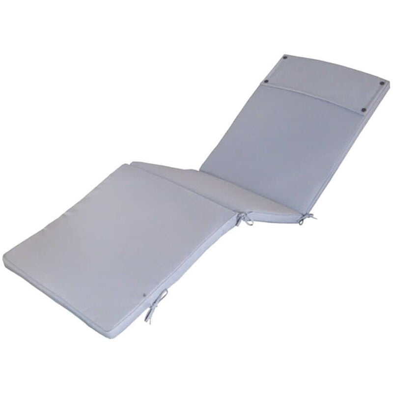 Defibrico - Abnehmbar und wasserdichtes Polyesterkissen 194.5 x 59 cm für Bett - Grey - Grey