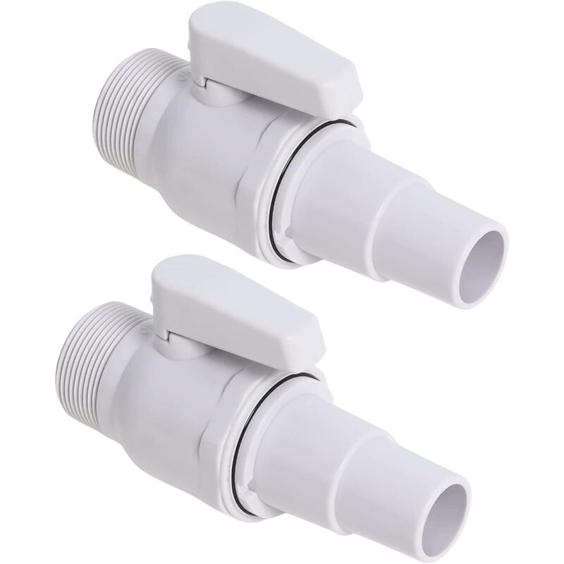 Absperrhahn Pool, Absperrventil Umdrehung für Hayward Skimmer, Pool Zubehör Kolbenventil Schwimmbad Filterpumpe, Pool Plunger Ventil, Anschluss Pool