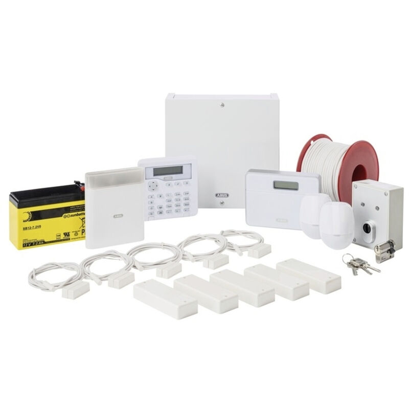Abus - AZAA10300 Terxon sx Alarmanlagen-Sets Alarmzonen 8x Drahtgebunden, 1x Sabotagezone