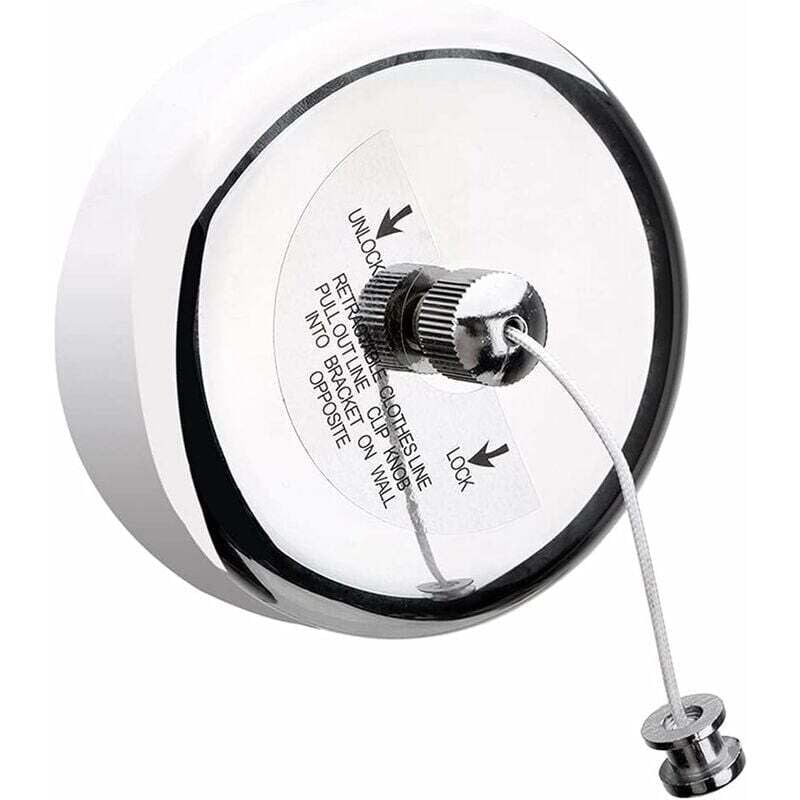 Ausziehbare Wäscheleine aus Edelstahl, ausziehbarer Wäscheständer, ausziehbar, 3,8 m, für den Innenbereich, ausziehbarer Wäschetrockner, ausziehbarer