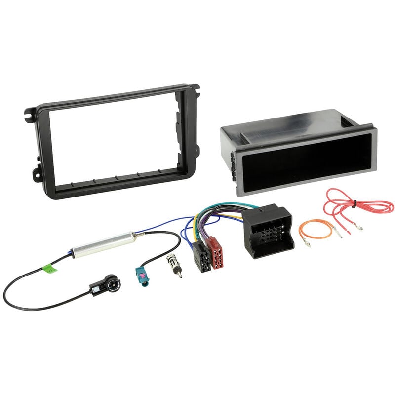 Adnauto - acv 611320-15-01 Autoradio Einbaublende DoppelDIN Passend für (Auto-Marke): Seat, Skoda, Volkswagen