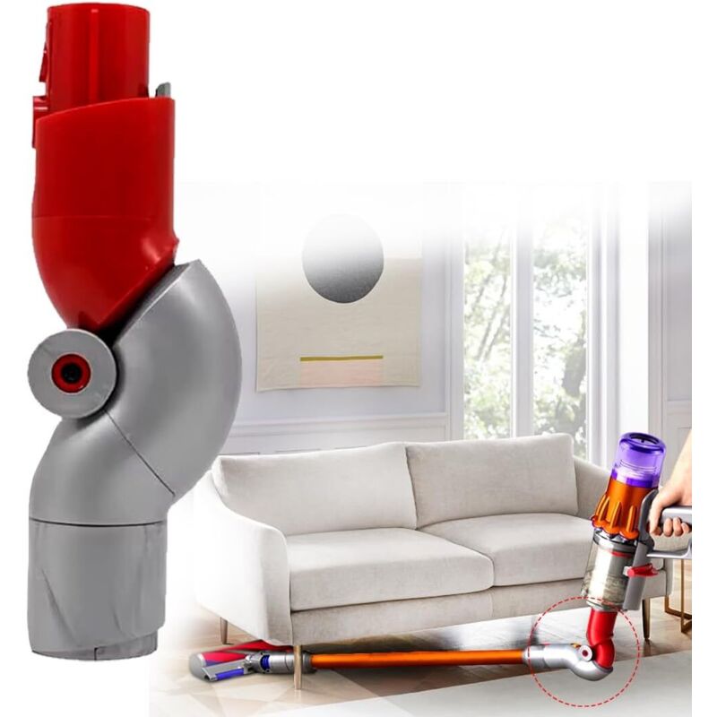 Adapter für Dyson V12 Leichtstaubsauger, Klappadapter für Dyson V10 Slim Leichtstaubsauger, Schnellverschluss-Unteradapter für Dyson