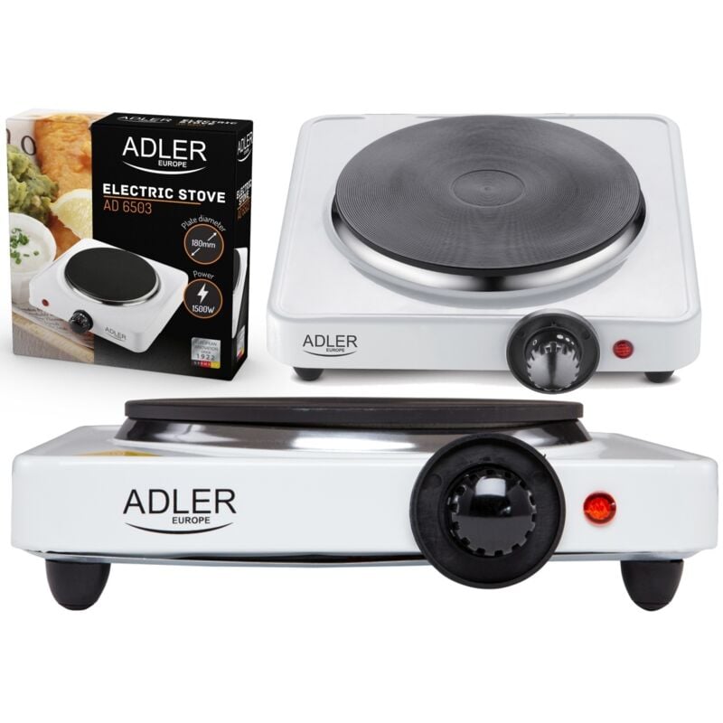 Ad 6503 Kochfelder white Elektrokochfeld/elektrisches Kochfeld 1 Zone(n) - Adler