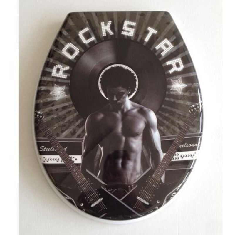 Adob - wc- Sitz Toilettendeckel Toilettensitz Klodeckel Cortina Black Rockstar