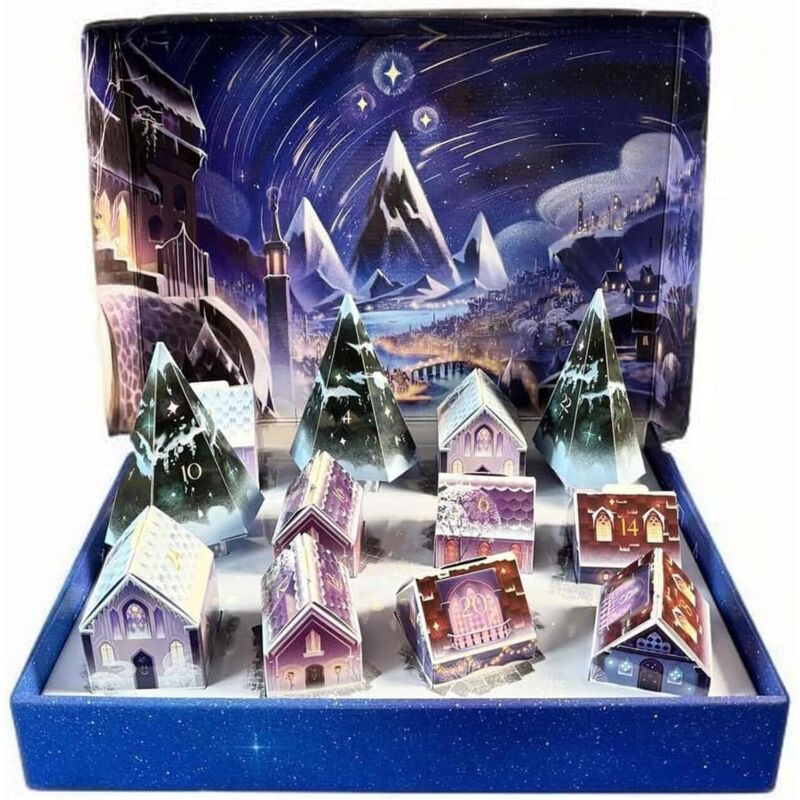 Adventskalender 2025, 12-tägiger Weihnachtskalender mit Schmuck, Schreibwaren und Gadgets. Adventskalender 2025, Weihnachtsgeschenk für Erwachsene