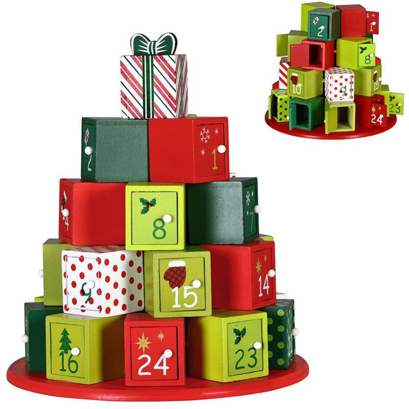 Trade Shop - CALENDAR VERORDNUNGEN DER NATALIEN IN LAW 24 CASSETTI NATALIZIE DEZORATIONEN -