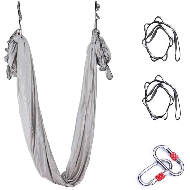 Aerial Silk Yoga-Hängematte – Verbessertes Anti-Schwerkraft-Yoga-Schaukel-Set für Gleichgewichts-, Flexibilitäts- und Inversionsübungen