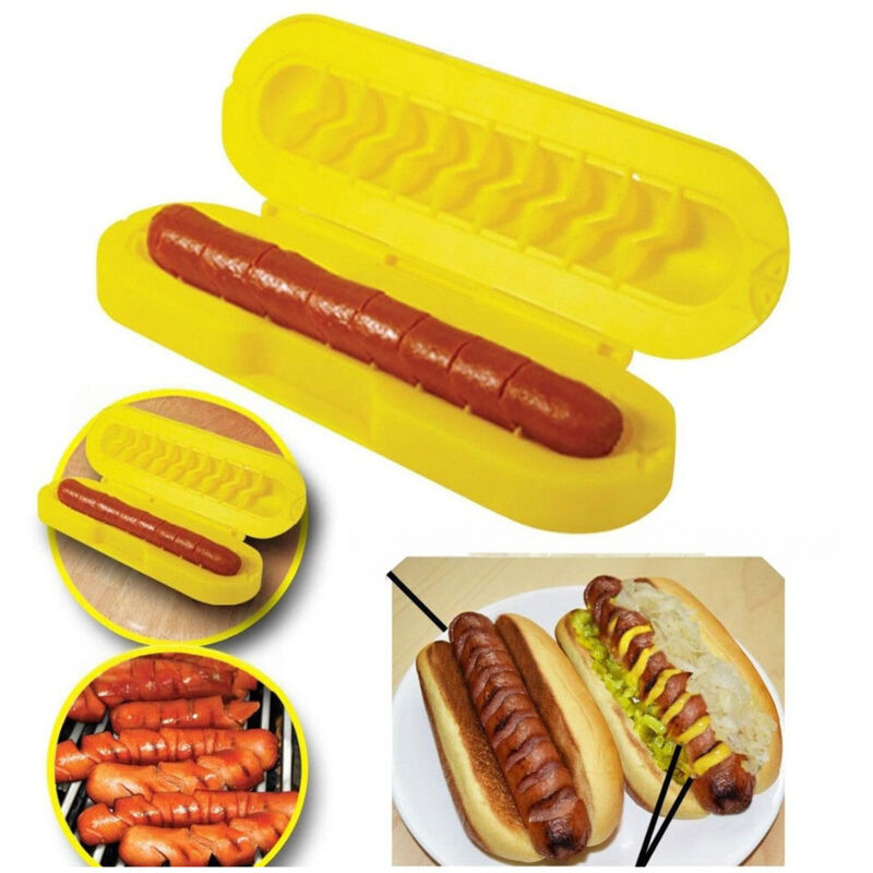 Trade Shop Traesio - Trade Shop - Spiral-Wurstschneider Hot Dog Curl Wurstschneider groß und klein -