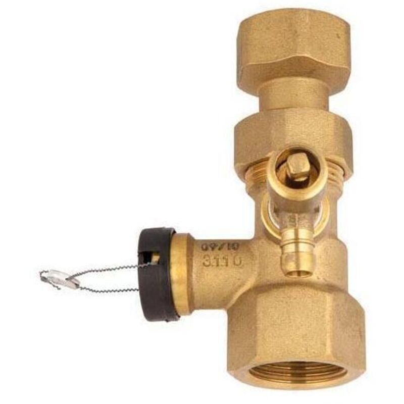 Afriso Kappenventil G 1 x 1 mit Ablasshahn