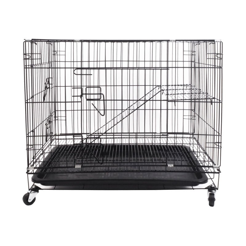 Aga24 - Aga Kleintierkäfig 76x50x59 cm Metallkäfig für kleine Haustiere, Hamsterkäfig, Mäusekäfig, Nagerkäfig, Rattenkäfig