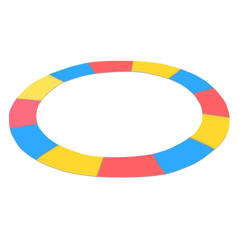 Aga24 - Aga Trampolin Randabdeckung, Randschutz, Trampolinzubehör, Federabdeckung für Trampolin 250 cm Tricolour