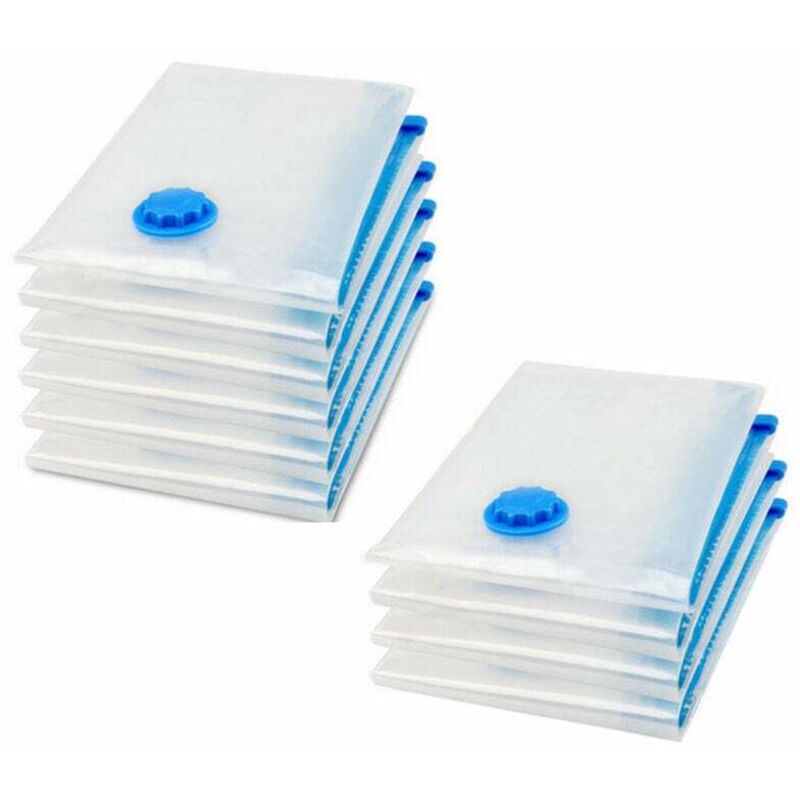 10er-Pack Staubsauger-Aufbewahrungsbeutel, Vakuum-Aufbewahrungshülle für Kleidung, Steppdecke, Bettwäsche, Kissen - Ahlsen