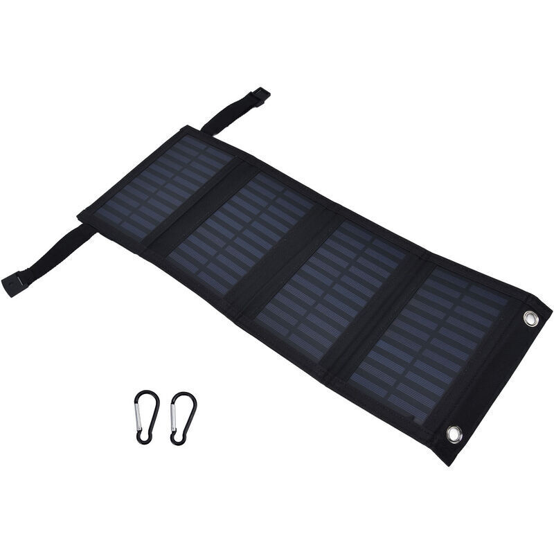 Ahlsen - 20 w Solar-Ladegerät, 1,3 a, 5 v, hohe Umwandlungsrate, Solar, 4 faltbare Tasche mit USB-Ausgang, wasserdichtes Solar-Ladegerät für