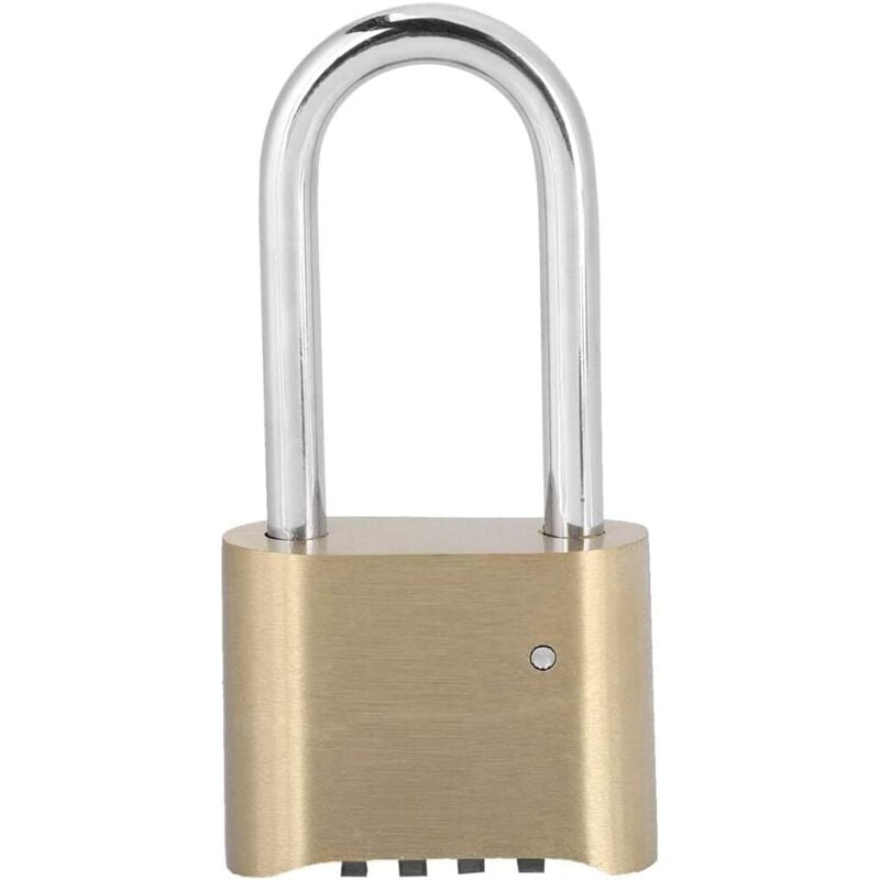 Ahlsen - 4-stelliges Kombinationsschloss, Gepäckkombinationsschloss, wasserdichtes Messing-Vorhängeschloss für Schule, Fitnessstudio,