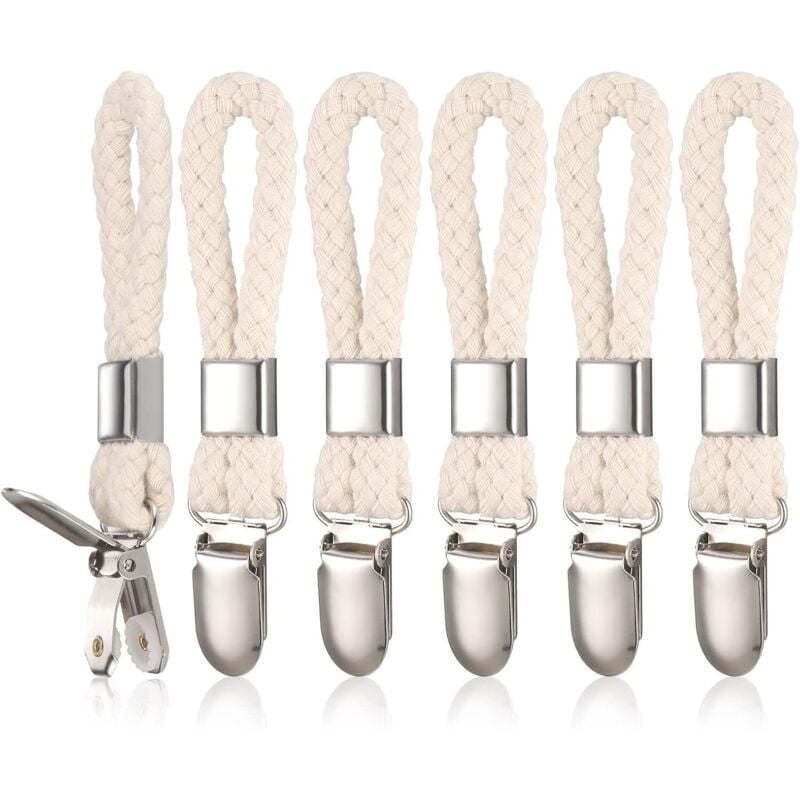 6-teilige Handtuchklammer, Strandtuch-Aufhängeklammer, Aufbewahrungsklammer, geeignet zum Aufhängen von Stoffartikeln, Heimküche und