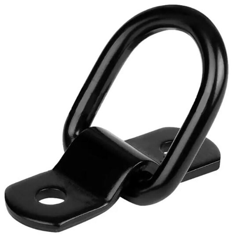 Ahlsen - 6er-Pack Spann-D-Ringe für Anhänger, lkw, Boot, Auto, Kajak (schwarz)