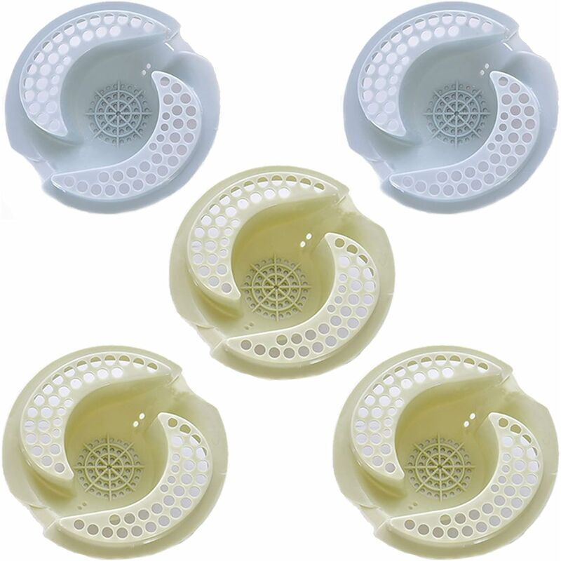 Ahlsen Abflusssieb für Waschbecken, Abflussfilter für Waschbecken, Abflussschutz für Waschbecken, Dusche, 5 Stück