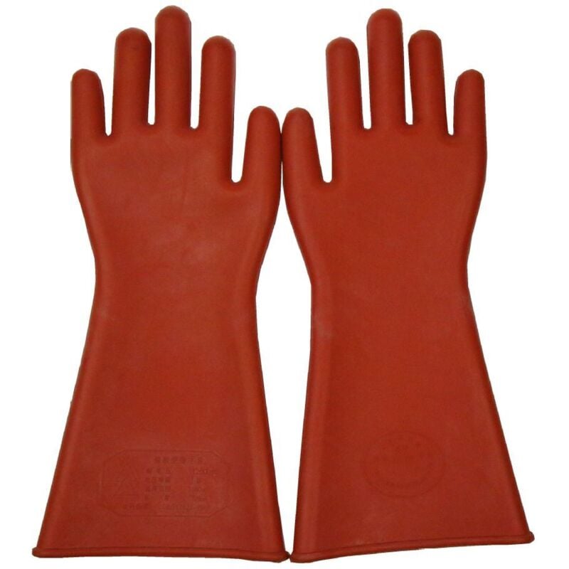 Arbeitshandschuhe, Gummi-Elektriker-Handschuhe, Sicherheitsabdeckung, 12 kV isolierte Handschuhe (Menge: 1 Set) - Ahlsen