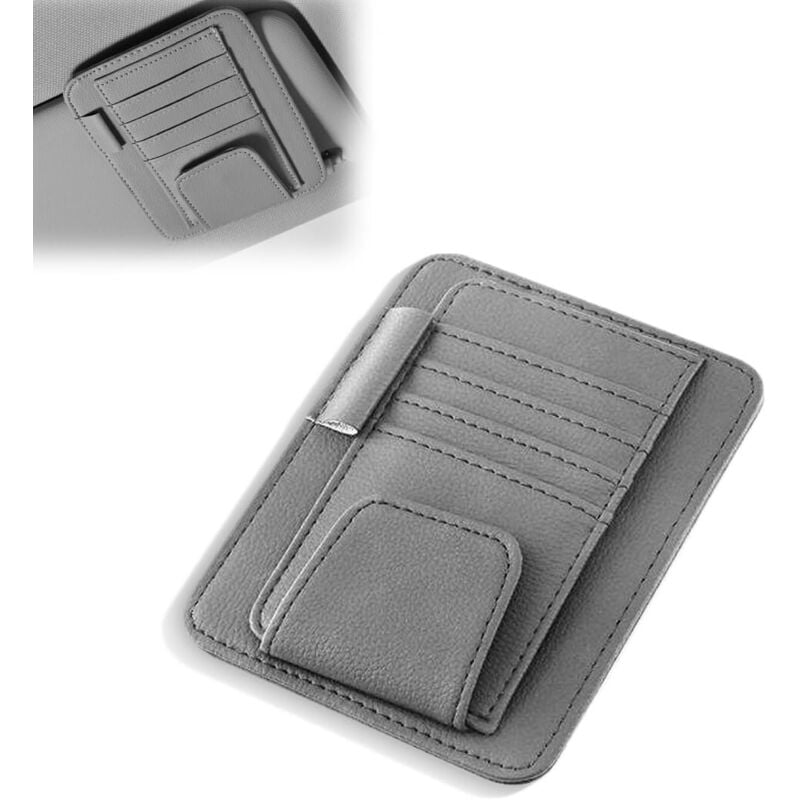 Ahlsen - Auto-Brillenhalter, Auto-Sonnenblenden-Sonnenbrillenhalter, Auto-Brillenhalter, Auto-Sonnenblenden-Organizer, für Karten zum Aufbewahren von
