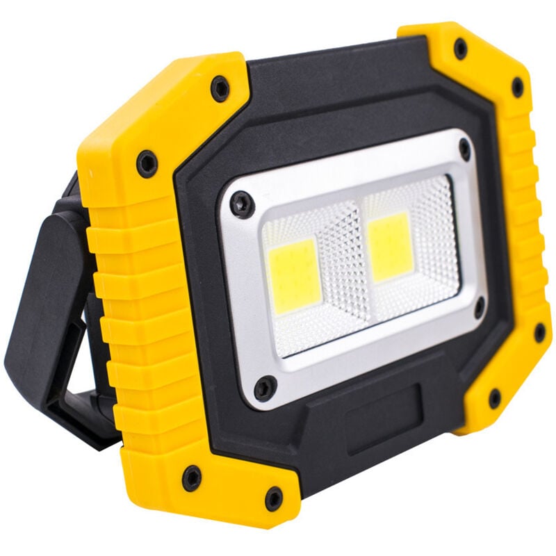 Ahlsen - Baustellenflutlicht, led Arbeitsleuchte usb Wiederaufladbar Superhelle wasserdichte IP65 Baulampe mit Ständer für Camping, Angeln,