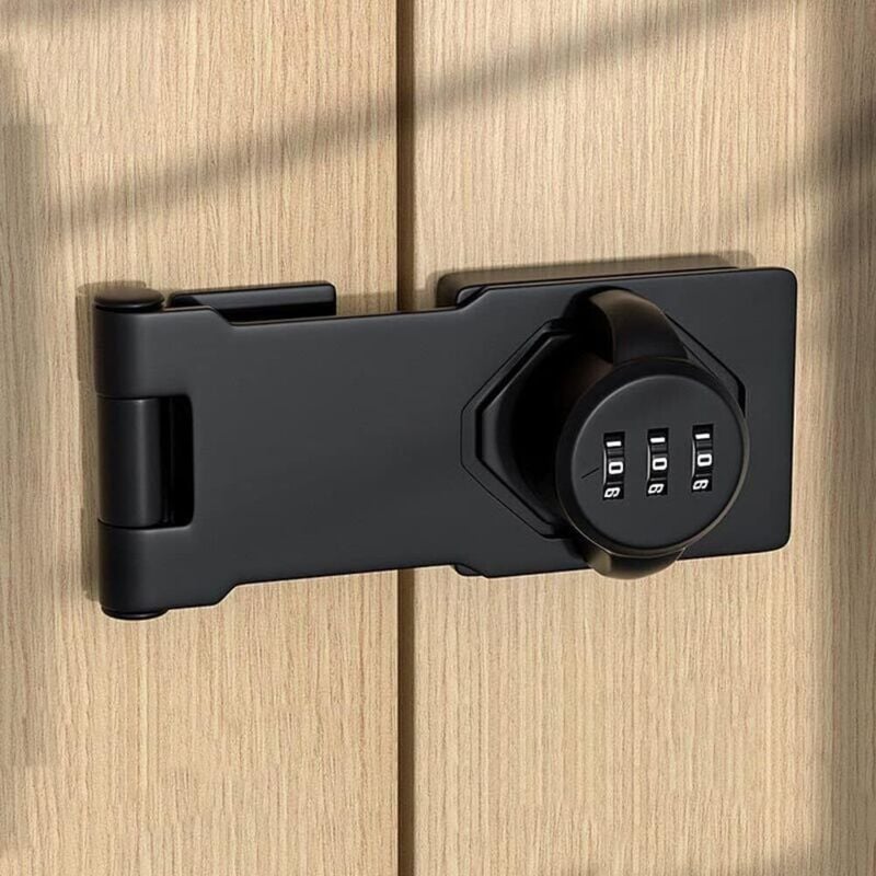 Codiertes Türschloss aus Edelstahl mit Schrauben für Schul- oder Heimspinde, Schuppen, Schränke, Fensterschienen - Ahlsen