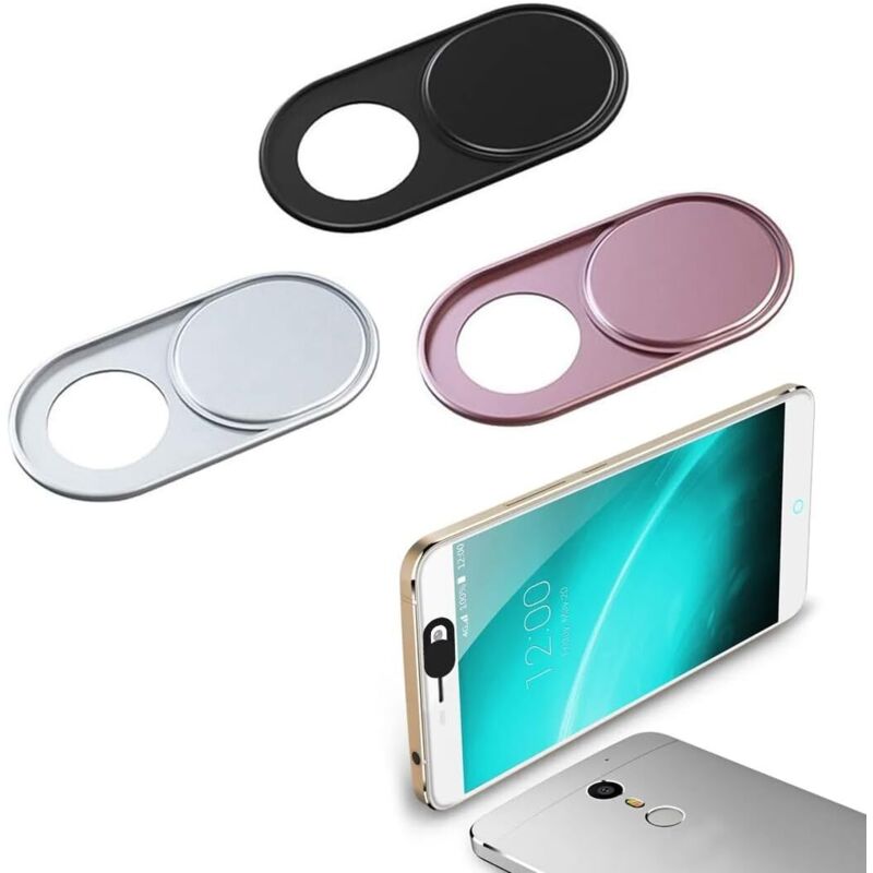 Ahlsen - Computer-Kamera-Abdeckung – 3 Stück Metall-Webcam-Abdeckung – sehr dünne Kamera-Abdeckung – Laptop-Webcam-Abdeckung – geeignet für