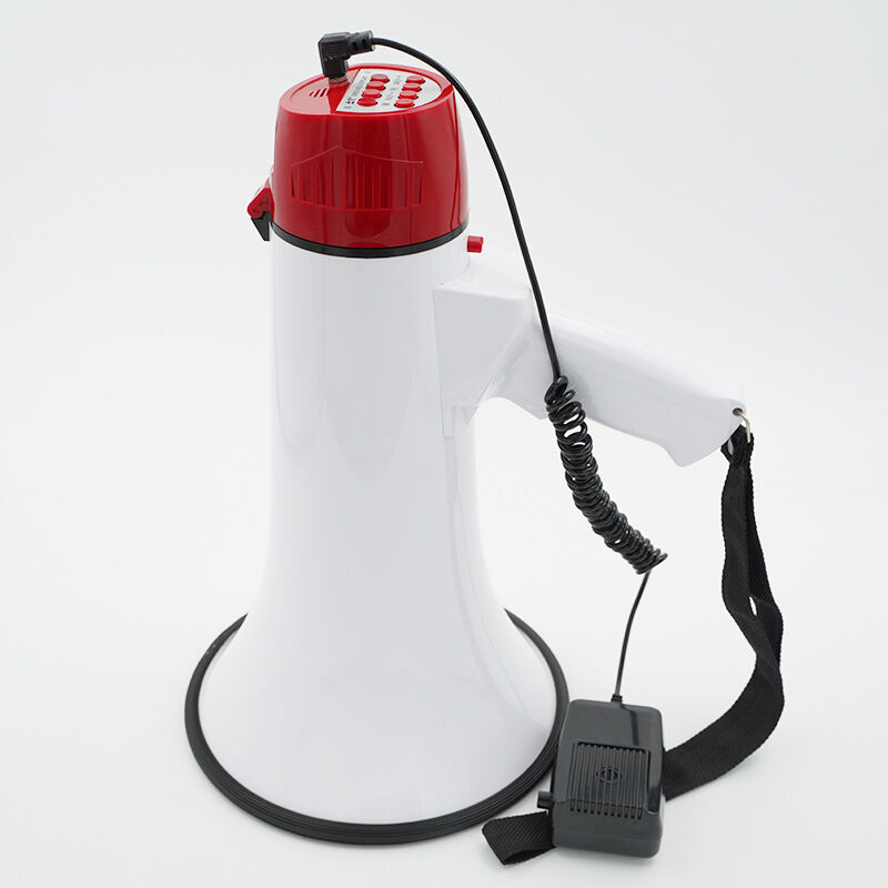 Demonstrations-Megaphon, Reichweite bis zu 1 km, 40 w, ideal für Demonstrationen, eingebautes Mikrofon und abnehmbares Mikrofon, Aufnahme- und