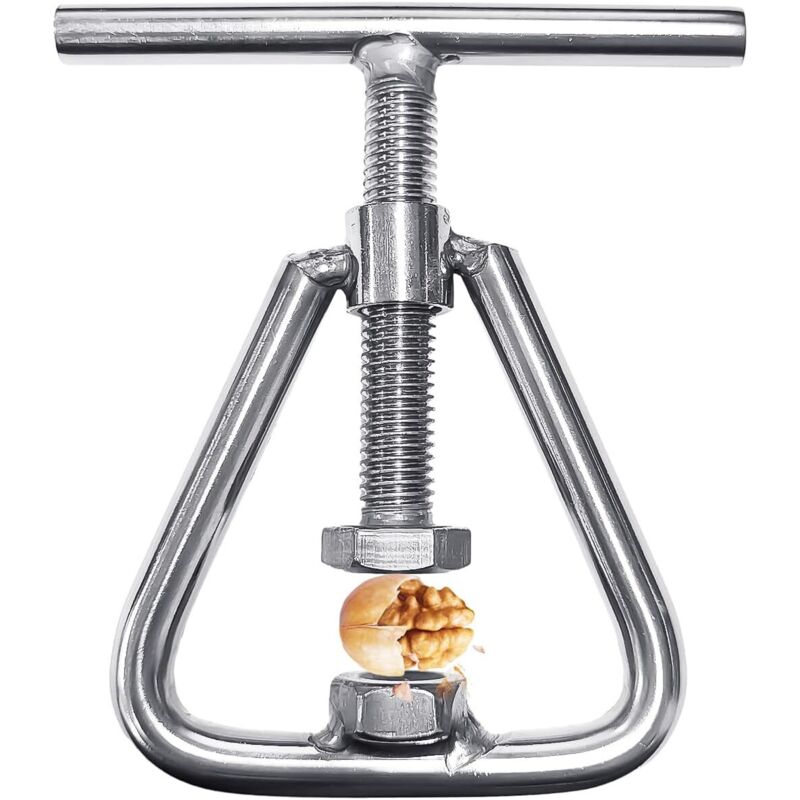 Ahlsen Edelstahl-Nussknacker, Edelstahl-Nussknacker, Nusszerkleinerer, Kastanien-Flaschenöffner, Multifunktions-Nussöffner