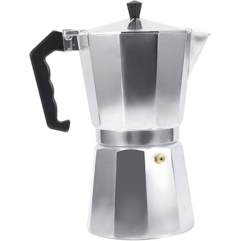 Ahlsen - Kaffeemaschine, italienische Aluminium-Moka-Kaffeemaschine, Tassen, Moka-Kaffeekanne für Herd, Büro, Zuhause. (450 ml)
