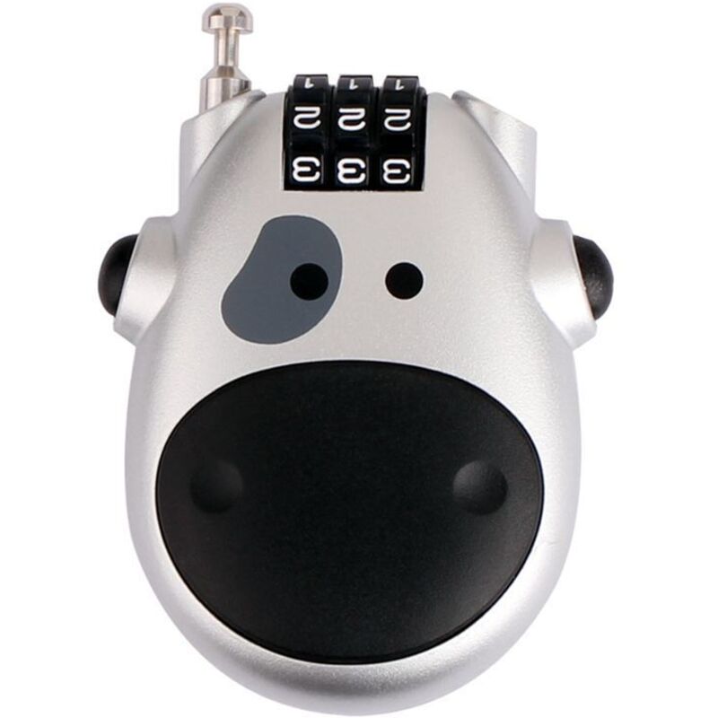 Ahlsen - Kombinations-Vorhängeschloss, Schließfach-Vorhängeschloss, Gepäckschlösser, Koffer, Flugzeug, Zinklegierung (Silber)