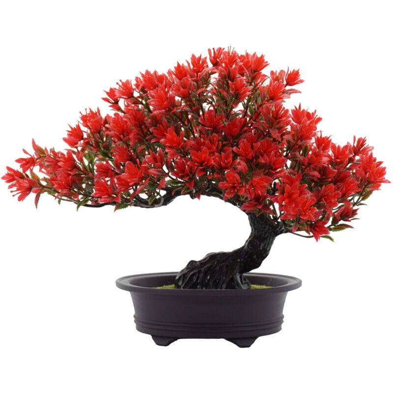 Künstlicher Bonsai-Baum, künstliche Pflanze, Topfdekoration, künstliche Zimmerpflanzen, Kiefern-Bonsai-Pflanze, 32 cm, künstlicher Baum mit Grün für