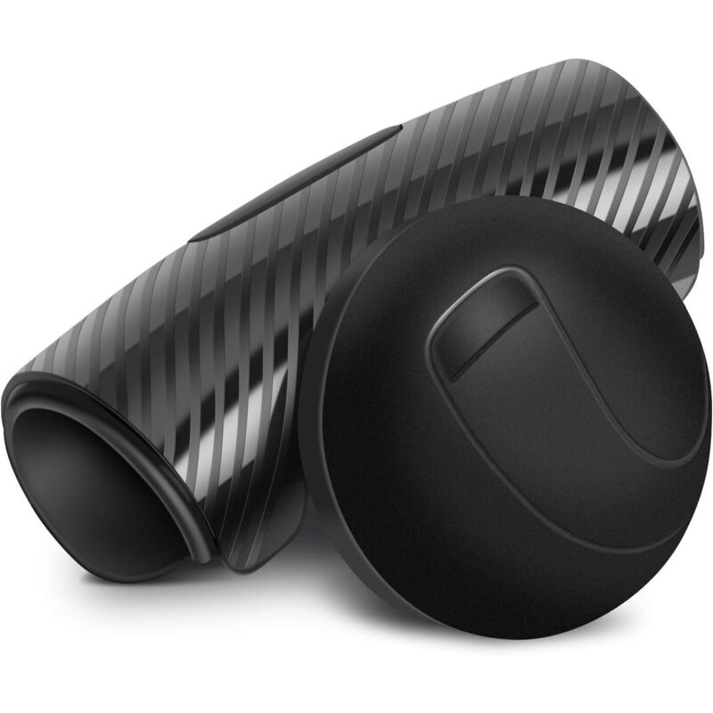 Lenkradknopf, universeller Auto-Lenkradball, rutschfester Auto-Lenkrad-Spinner-Steuergriff für Auto-Radverstärker(schwarz) - Ahlsen