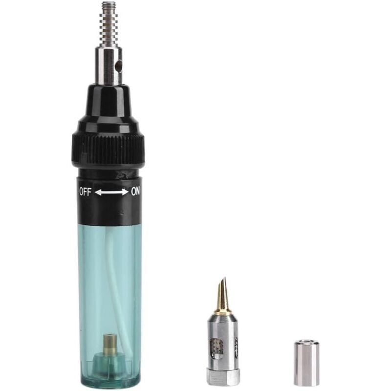 Ahlsen - Lötkolben-Gasstift, 1300 °c, kabelloses Lötwerkzeug, Taschenlampenstift, nachfüllbar, Butan-Gas-Bügeleisen, Gas-Lötlampe für