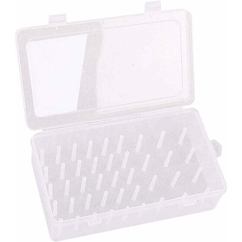 Nähmaschinenbox, Spulen, Fadenaufbewahrung, Stickspulenfaden, Nähgarn-Aufbewahrungsbox mit 42 Schlitzen für Fadenspulen, Nähmaschinenspule zur