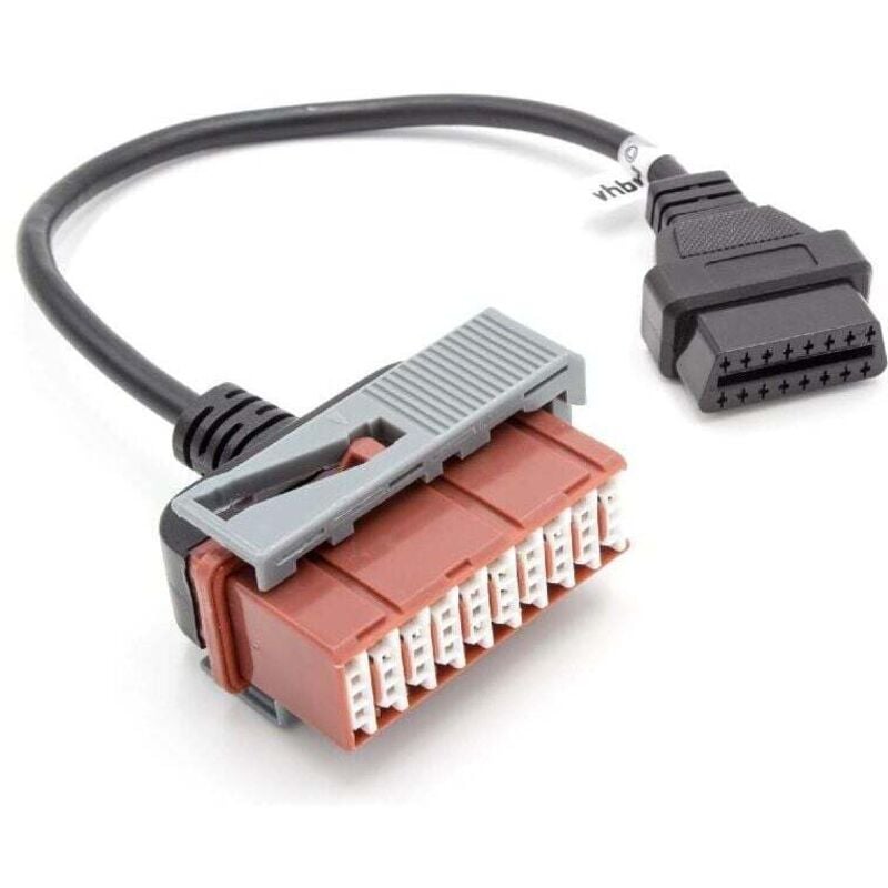 Ahlsen - OBD2 – 30-Pin-auf-16-Pin-Adapterkabel für OBD-Diagnosegerät, geeignet für ältere Modelle von Peugeot, Citroen, Groupe psa 30-Pin-Stecker